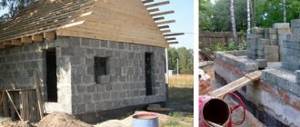 Баня из арболтовых стройматериалов