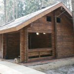 How to build a bathhouse from profiled timber