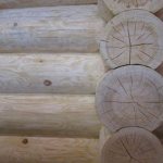 Cracking of a log house