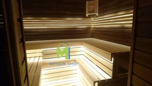 термостойкая светодиодная лента для освещения и подсветки сауны и бани