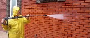 DIY removal of efflorescence from brick