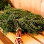 Веник изготовленный из можжевельника