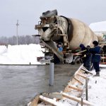 pouring concrete at sub-zero temperatures